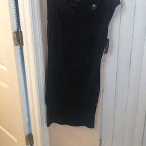 Derek heart black sweater mini  dress NWT